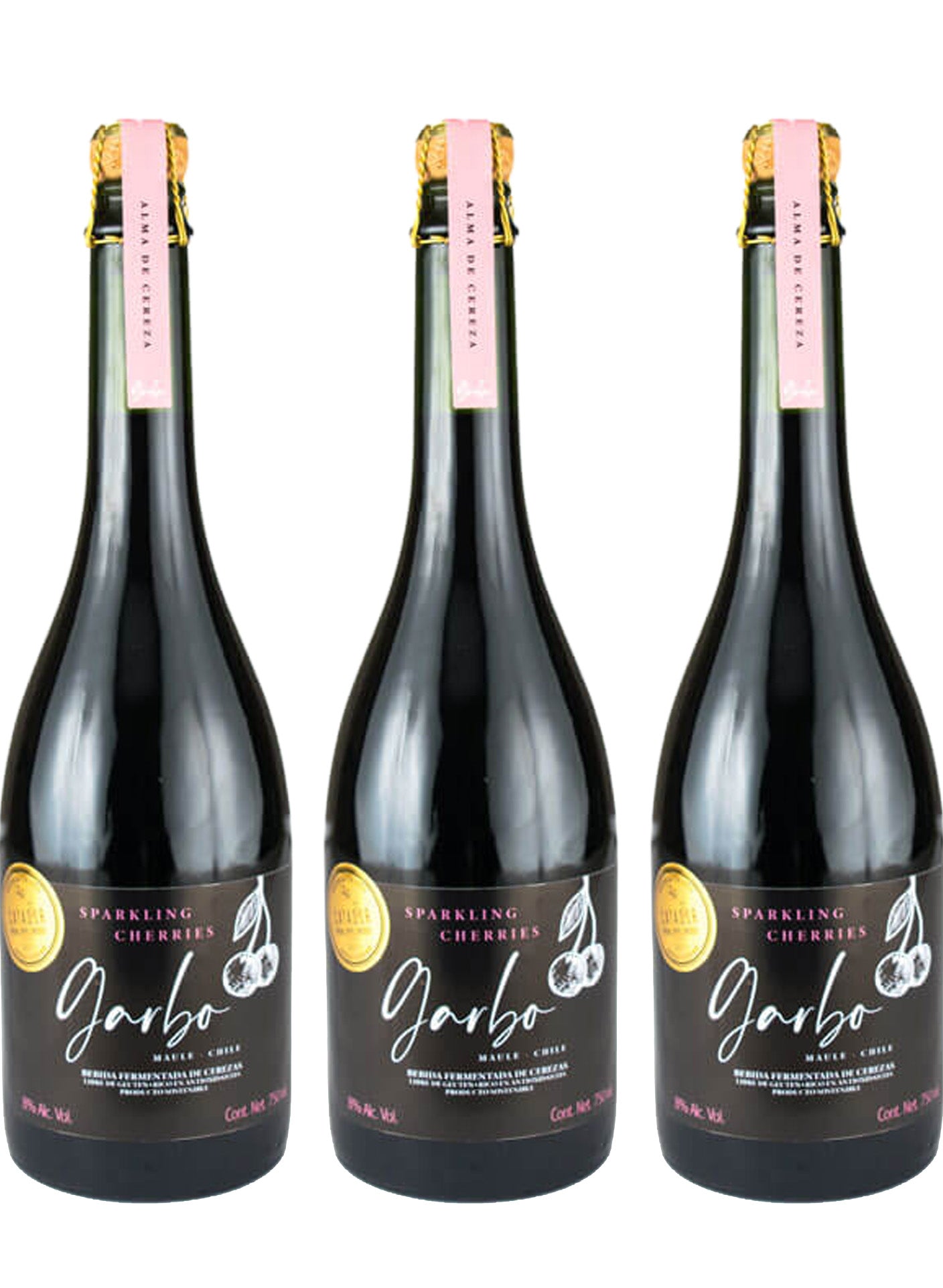 Pack 3 Espumantes Garbo 375 ml + Caja Blanca